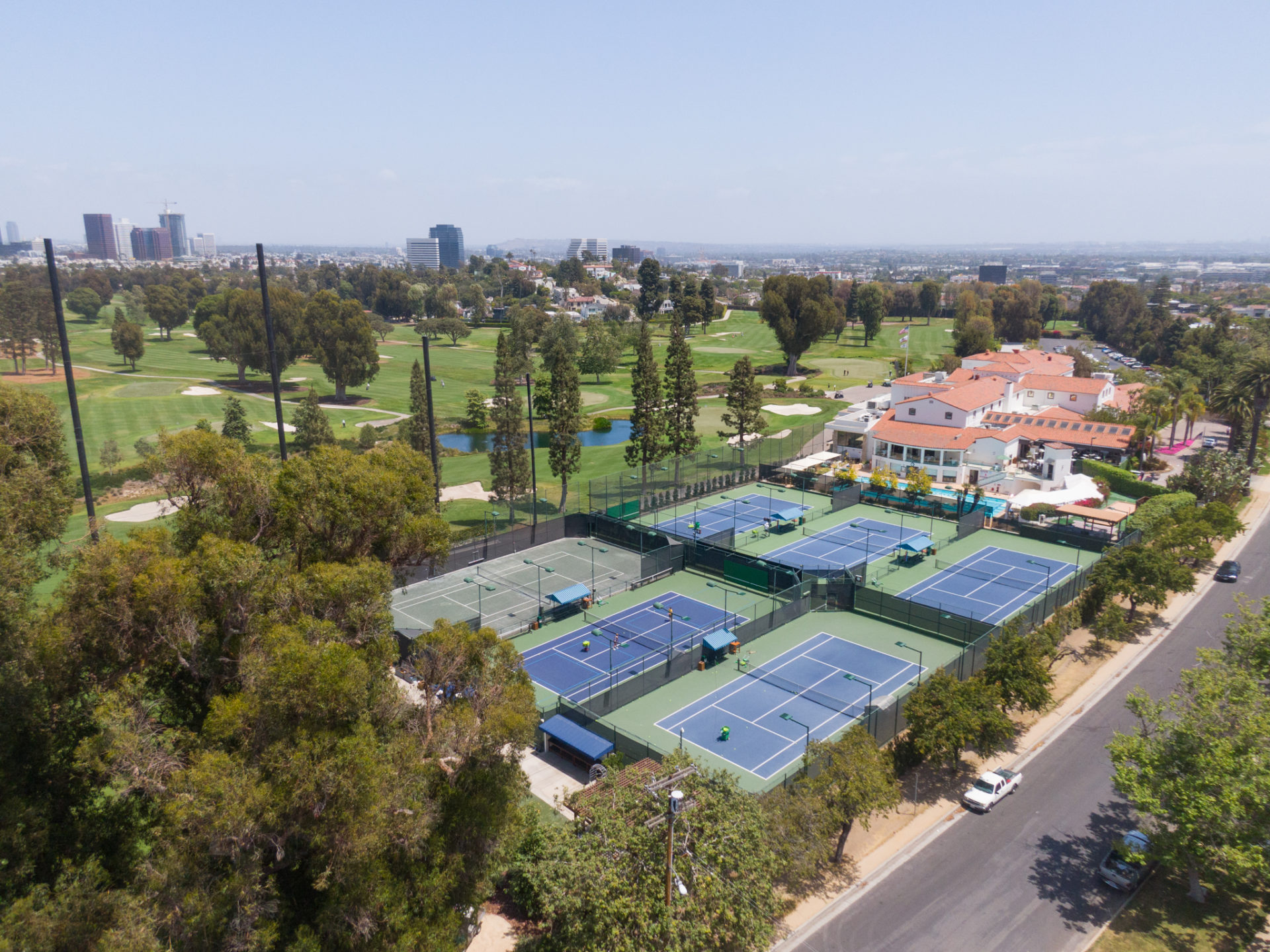 Brentwood Tennis courts and golf course