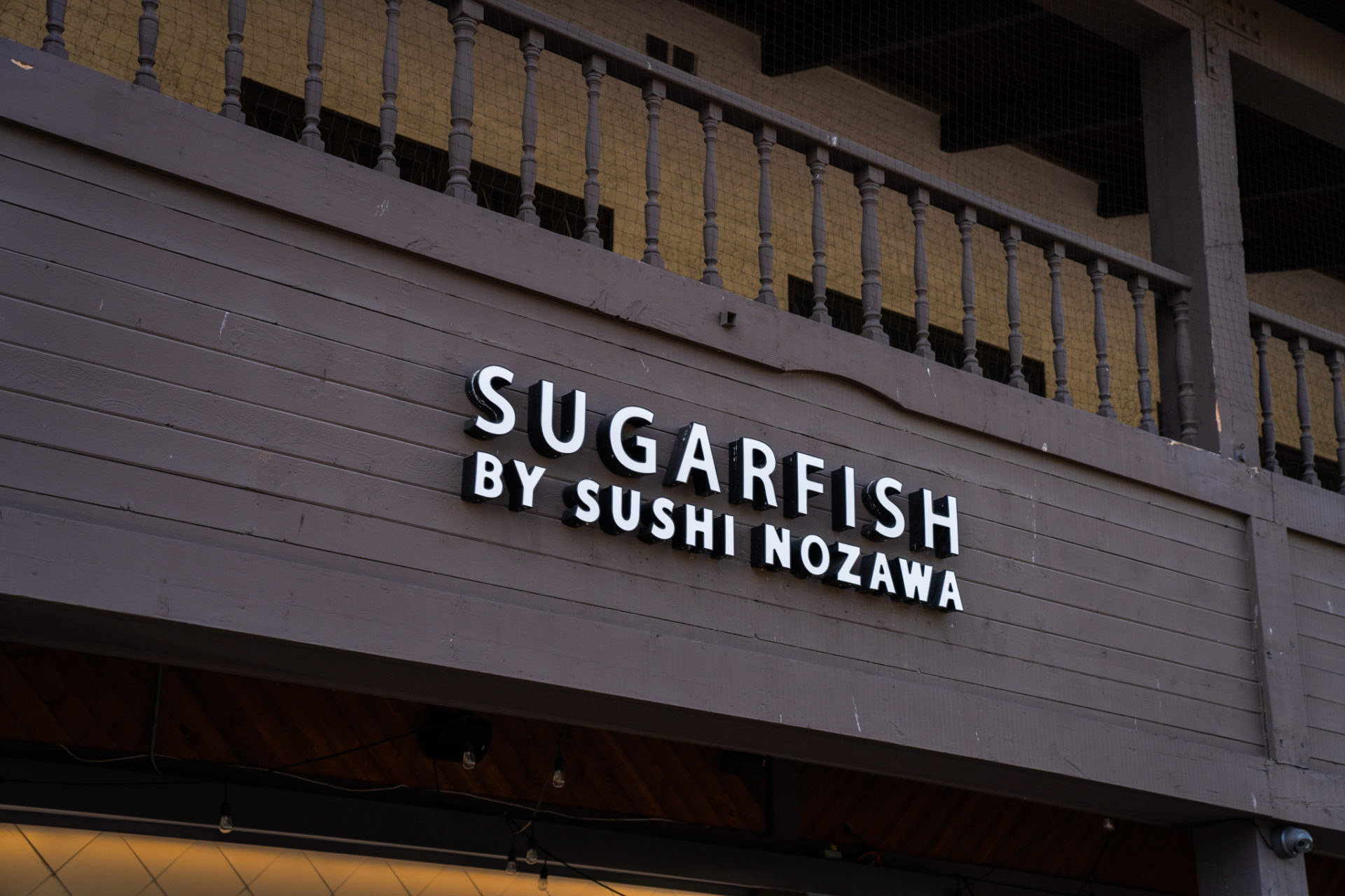 Sugarfish by Sushi Nozawa sign